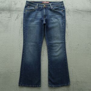 Levi's 518 Jeans Juniors Size 11S Blue Superlow Bootcut Denim 29.5" Inseam